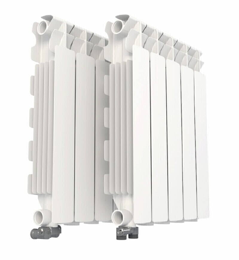 FONDITAL Радиатор Calidor Super B4 500/100 16bar крайняя секция с ниж. угловым подкл.(520215m)