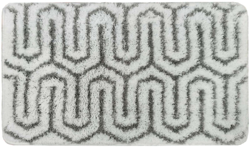 Studiotex Коврик для ванной из микрофибры MAZE Grey, 45*75, BM4575MD01GR