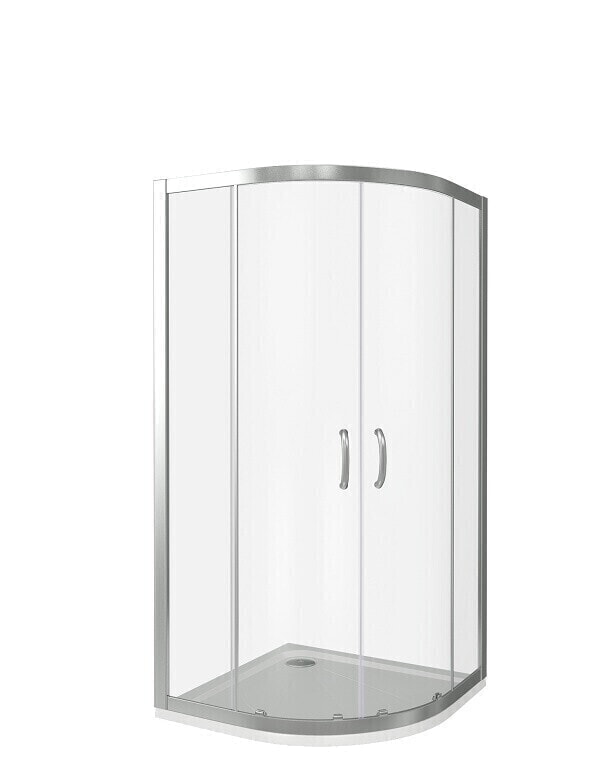 GoodDoor INFINITY R-100-С-CH Душ.ограж.(100*100*1850*6) прфиль хром, стекло прозрачное