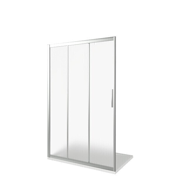 GoodDoor ORION WTW-130-G-CH Душевое ограждение  (1300*1850*5) профиль хром, стекло матовое Грейп
