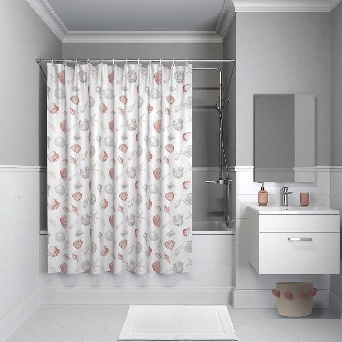 IDDIS Штора для ванной комнаты, 180*180см, полиэстер, P16P118i11, IDDIS