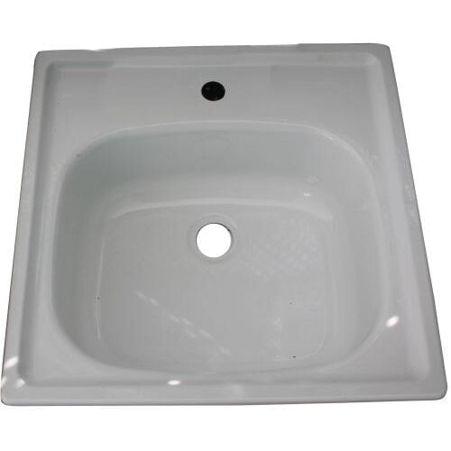 Antika Мойка Antika 500х500 эмаль белая  с кронштейнами (Екатеринбург)