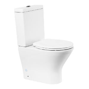 BelBagno Унитаз безободковый ACQUA BB340CPR с бачком BB340T и сиденьем дюропласт, soft close, металлическим креплением BB2020SC