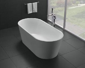 BelBagno BB71-1800 Отдельностоящая, овальная акриловая ванна в комплекте со сливом-переливом цвета хром. 1800x800x600