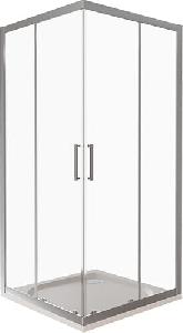 GoodDoor LATTE CR-80-С-WE  душевое ограждение , 80*80 см, стекло прозрачное. 