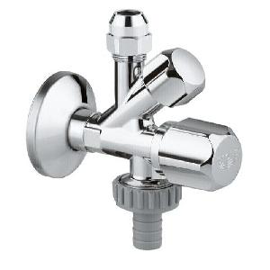 GROHE 22036000 Комбинированный угловой вентиль 1/2" (отводы 3/8", 3/4")