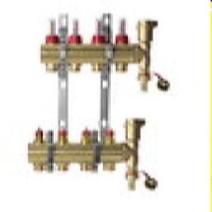 Danfoss 088U0724 Комплект коллекторов FHF-4F set с расходомерами, кронштейнами и воздухоотводчиками, 4 конт.