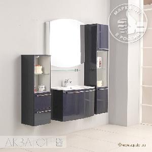 AQUATON СЕВИЛЬЯ Шкаф-колонна подвесная, цвет: аметист (1266-3.120)