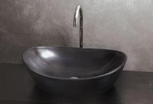 PAA Раковина из искусственного камня AMORE Graphite 600*370 mm