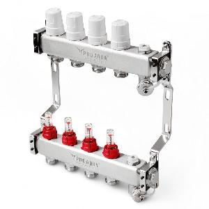 PRO AQUA Кол. груп. сборе нерж с расход-ми 9 выходов L=530мм 1x3/4 V500MB.09