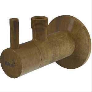 Alcaplast ARV001-ANTIC Угловой вентиль с фильтром 1/2"×3/8", круглый, бронза-antic