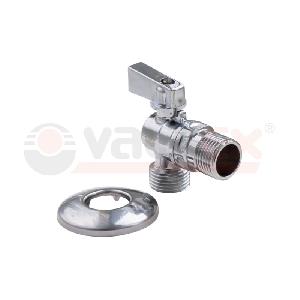 ValFex Кран шаровой угловой для подключения сантехнических приборов 1/2"х3/4"