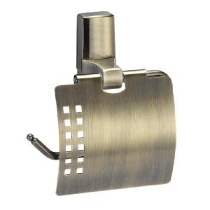 Wasser Kraft Exter К-5200 Держатель туалетной бумаги с крышкой К-5225 СВЕТЛАЯ БРОНЗА