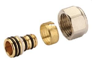 STOUT Фитинг обжимной  для труб PEX 16х2,2х3/4