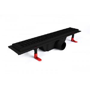 Miano Душевой лоток 500мм HARMONY BLACK EDITION, боковой слив D50, MS-50HB