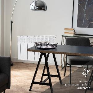 HOTRAD Радиатор биметаллический Style БМ 350/80 12 секций (105,1 Вт/1261,2 Вт Прибор)