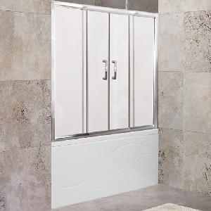 BelBagno Шторка для ванны UNIQUE-VF-2-150/180-140-P-Cr