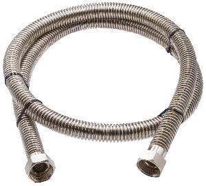 OVERCON Подводка для газа 50 см 1/2" г/г сильфонная, нерж.