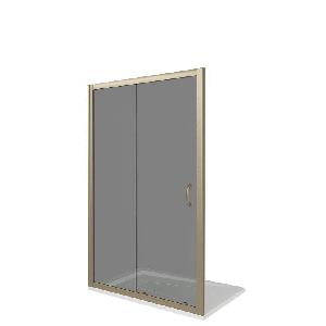 GoodDoor JAZZE WTW-120-B-BR Душ.ограж.  Высота1850 мм  , Толщина стекла6 мм,Тип стекла:Бронза, ПРОФИЛЬ : БРОНЗА