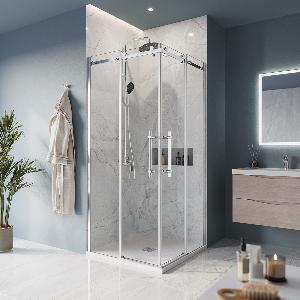 BelBagno Душевой угол "Marino" 90*90, хромированный, MARINO-A-2-90-C-CR